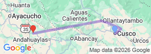 Tour route map