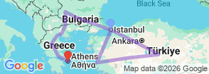 Tour route map