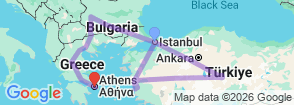Tour route map