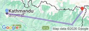 Tour route map