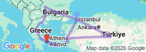Tour route map