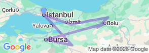 Tour route map