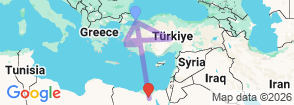 Tour route map