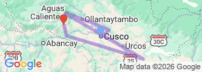 Tour route map