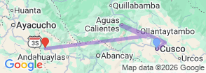 Tour route map