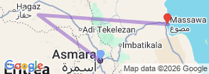 Tour route map