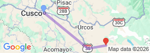 Tour route map