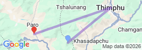 Tour route map