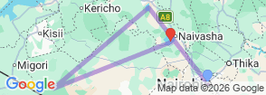 Tour route map