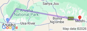 Tour route map