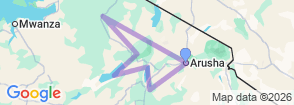 Tour route map