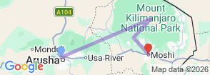 Tour route map