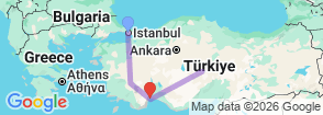 Tour route map
