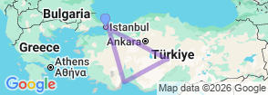 Tour route map