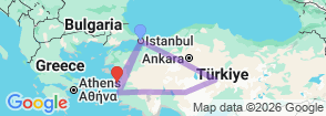 Tour route map