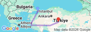 Tour route map