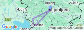 Tour route map