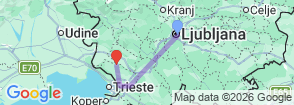 Tour route map