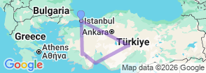 Tour route map