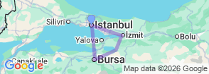 Tour route map