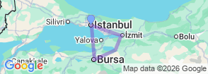 Tour route map