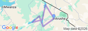 Tour route map