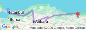 Tour route map