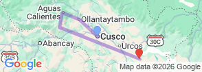 Tour route map