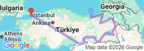 Tour route map