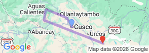 Tour route map