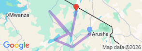 Tour route map