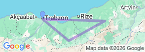 Tour route map
