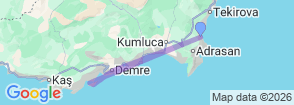 Tour route map