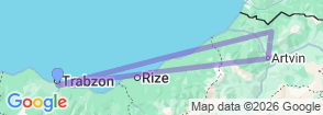 Tour route map