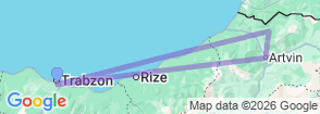 Tour route map