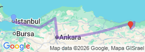 Tour route map