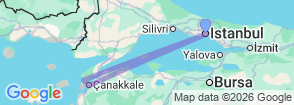 Tour route map