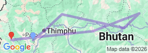 Tour route map