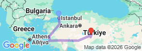 Tour route map