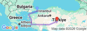 Tour route map