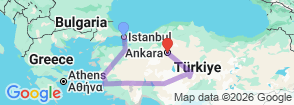 Tour route map