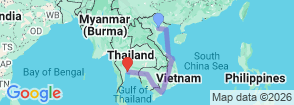 Tour route map