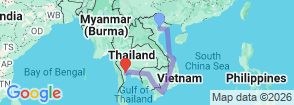 Tour route map