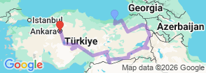 Tour route map