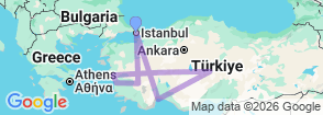 Tour route map