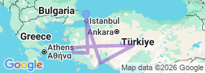Tour route map