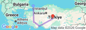 Tour route map