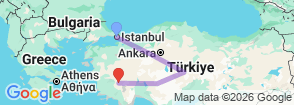 Tour route map