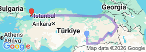 Tour route map