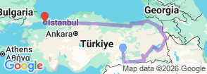 Tour route map